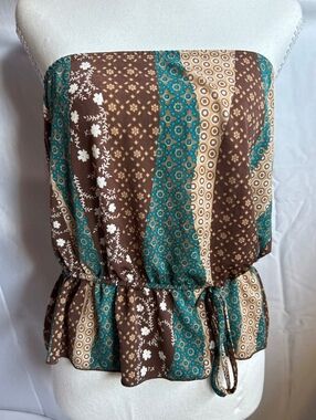 Boho strapless tube-top